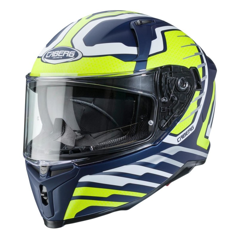 Kask integralny Caberg Avalon Forge niebieski/biały/żółty fluo mat rozmiar S - wyprzedaż