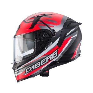 Kask integralny Caberg Avalon X Kira - czarny mat/szary/czerwony fluo - rozmiar S