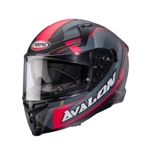 Kask integralny Caberg Avalon X Optic czarny mat/szary/czerwony rozmiar M