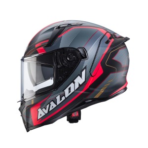 Kask integralny Caberg Avalon X Optic czarny mat/szary/czerwony rozmiar M