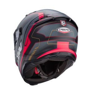 Kask integralny Caberg Avalon X Optic - czarny mat/szary/czerwony - rozmiar XS
