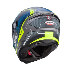 Kask integralny Caberg Avalon X Optic szary mat/niebieski/żółty fluo XL