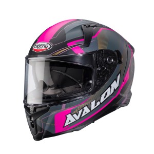 Kask integralny Caberg Avalon X Optic czarny mat/szary/fuksja rozmiar M