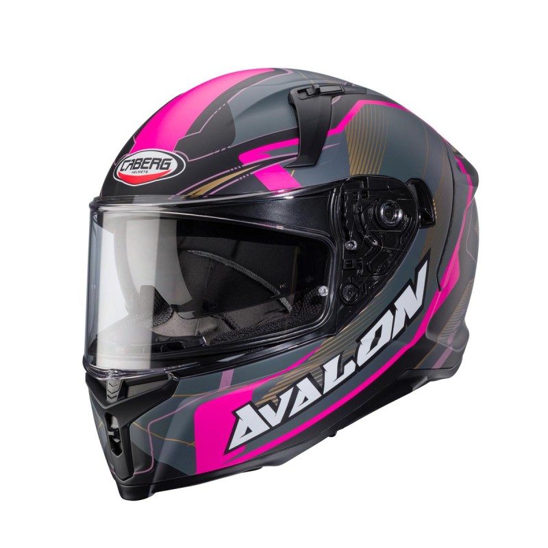 Kask integralny Caberg Avalon X Optic czarny mat/szary/fuksja rozmiar M