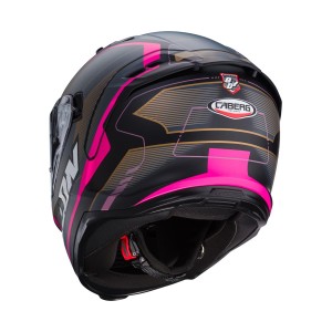 Kask integralny CABERG AVALON X OPTIC czarny mat/szary/fuksja rozmiar XS