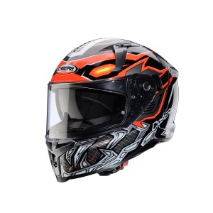 Kask integralny Caberg Avalon X Gurkha czarny/szary/pomarańczowy fluo rozmiar L