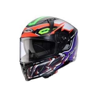 Kask integralny Caberg Avalon X Gurkha czarny mat/pomarańczowy/fioletowy XL