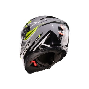 Kask integralny Caberg 2026 model Avalon X Brama czarny/żółty fluo/szary rozmiar L