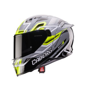 Kask integralny Caberg 2026 model Avalon X Brama czarny/żółty fluo/szary rozmiar L