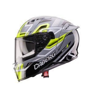 Caberg 2026 Kask Integralny z Blendą Model Avalon X Brama Kolor Czarny/Żółty Fluo/Szary Rozmiar XL