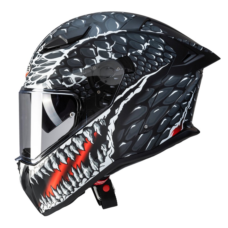 Kask integralny Caberg Drift Evo II Crok czarny/biały/czerwony mat rozmiar L