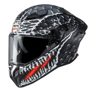 Integralny kask Caberg Drift Evo II Crok czarny/biały/czerwony mat rozmiar S