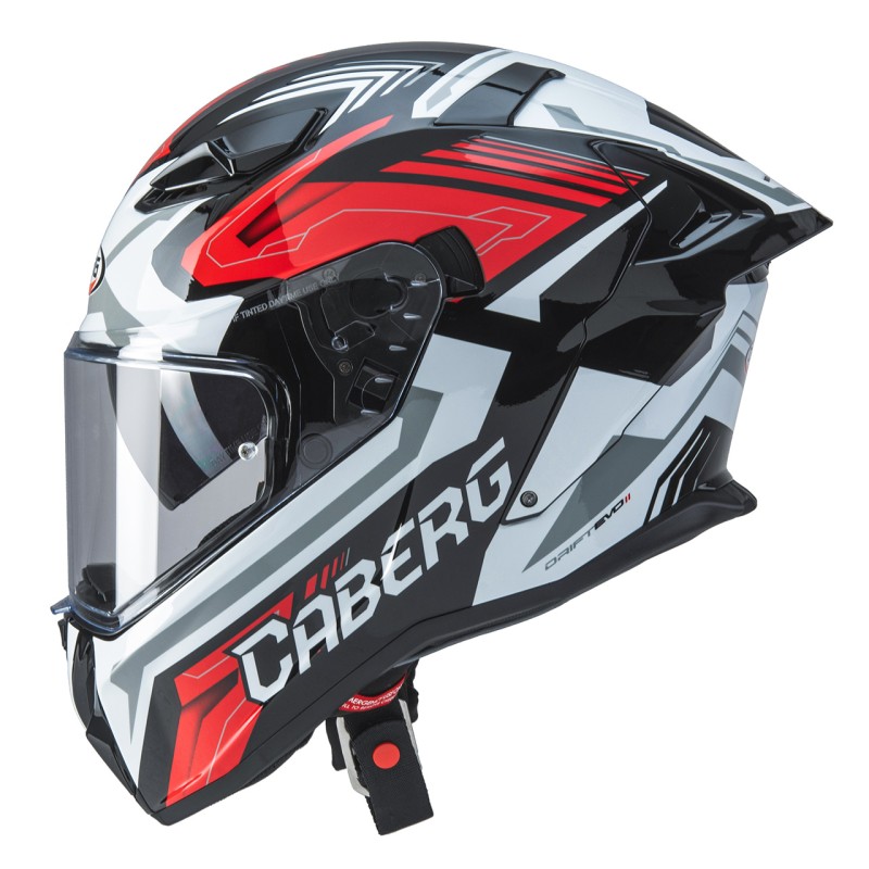 Kask integralny Caberg Drift Evo II Jarama czarny/czerwony/biały rozmiar XS