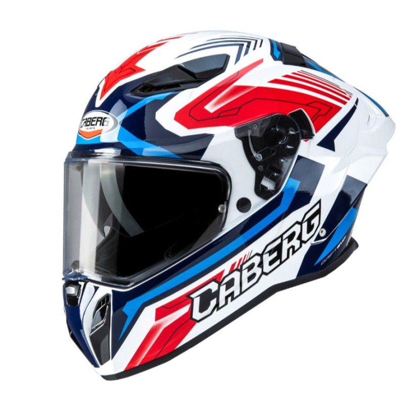 Kask integralny Caberg Drift Evo II Jarama biały/czerwony/niebieski rozmiar S