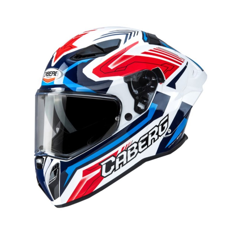 Caberg Kask Integralny Drift Evo II Jarama Biały/Czerwony/Niebieski XXL (Pinlock w zestawie)