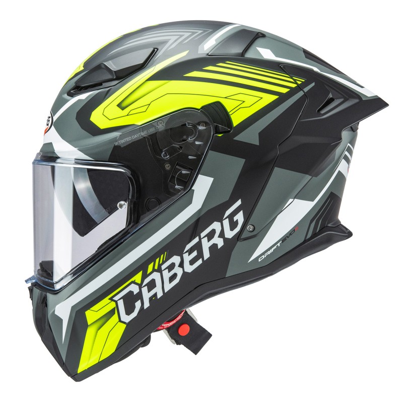 Kask integralny Caberg Drift Evo II Jarama czarny/szary/żółty fluo mat S