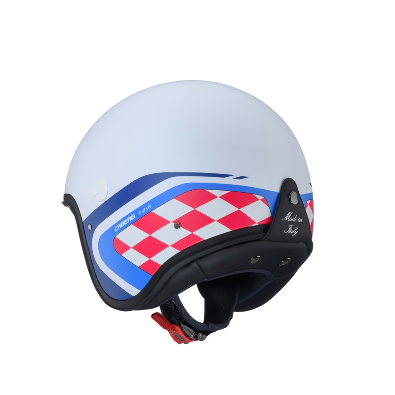 Kask otwarty Caberg Jet Freeride X Daytona biały/niebieski/czerwony mat rozmiar L