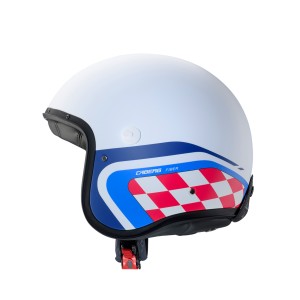 Kask otwarty Caberg Jet Freeride X Daytona biały/niebieski/czerwony mat rozmiar L