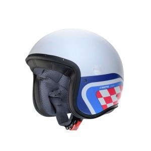 Kask otwarty Caberg Jet Freeride X Daytona biały/niebieski/czerwony mat rozmiar L