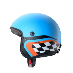 Kask otwarty CABERG JET FREERIDE X DAYTONA niebieski mat/czarny/pomarańczowy XL