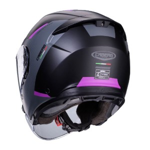 Caberg Promocja Kask Otwarty Jet Otwarty Flyon II Boss Kolor Czarny Mat/Szary/Fuksja Rozmiar XS