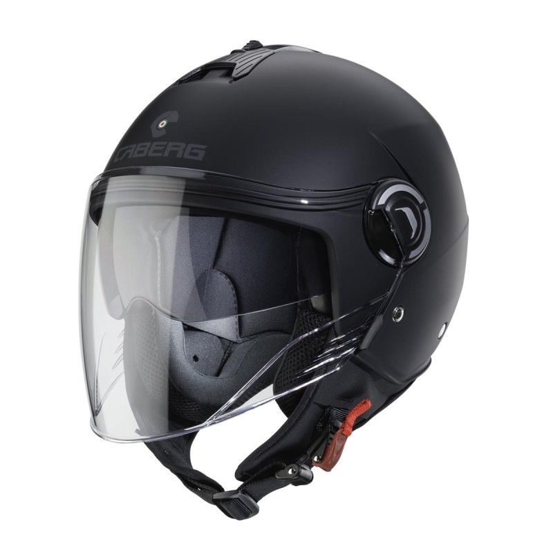 Kask otwarty Caberg Jet Riviera V4X Solid czarny mat XS