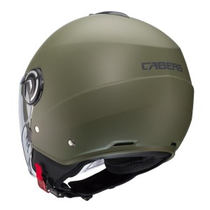 Kask otwarty Caberg Jet Riviera V4X Solid Zielony Mat XL