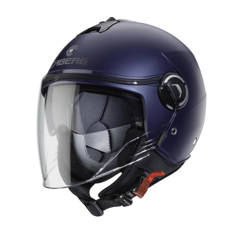 Kask otwarty Caberg Jet Riviera V4X Solid niebieski mat - Yamaha XL