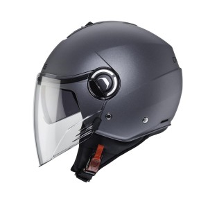 Kask otwarty CABERG RIVIERA V4X SOLID szary mat - gunmetal rozmiar S