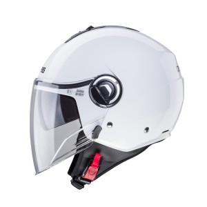 Kask otwarty Caberg Jet Riviera V4X Solid biały połysk XXL