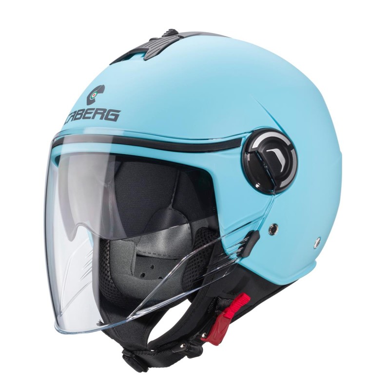 Kask otwarty Caberg Riviera V4X Solid - jasny niebieski mat, rozmiar M