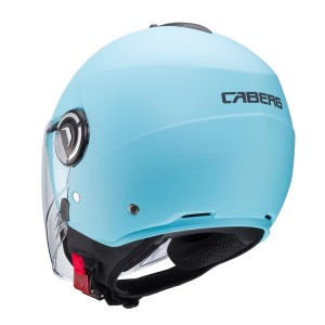 Kask otwarty Caberg Jet Riviera V4X Solid jasny niebieski mat XS