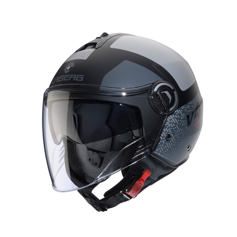 Kask otwarty Caberg Riviera V4X Alpha czarny mat/szary rozmiar L