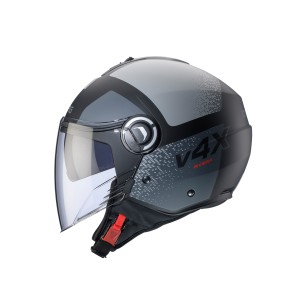 Kask otwarty Caberg Riviera V4X Alpha czarny mat/szary rozmiar L