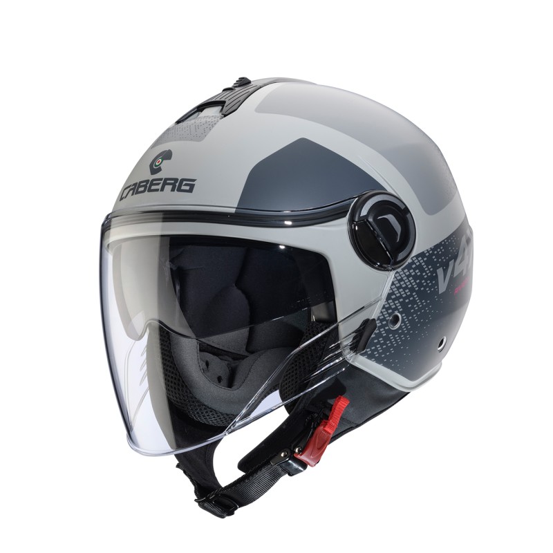 Kask otwarty Caberg Jet Riviera V4X Alpha piaskowy/szary mat rozmiar M