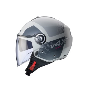 Kask otwarty Caberg Jet Riviera V4x Alpha Piaskowy/Szary Mat XL