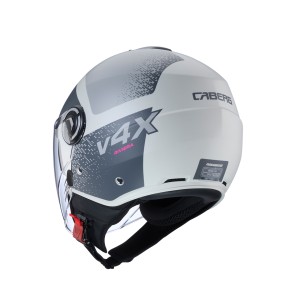 Kask otwarty Caberg Jet Riviera V4x Alpha Piaskowy/Szary Mat XL