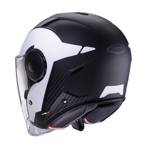 Kask otwarty Caberg Jet Soho Milano biały/czarny mat XXL