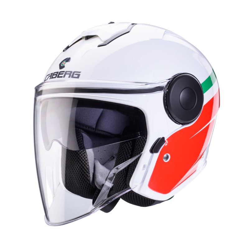 Kask otwarty Caberg Jet Soho Zephyr biały/zielony/czerwony rozmiar M