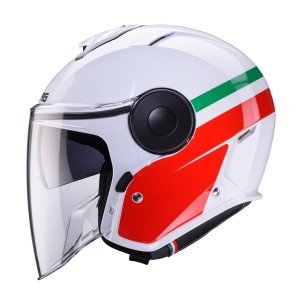 Kask otwarty Caberg Jet Soho Zephyr biały/zielony/czerwony rozmiar M