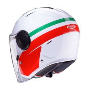 Kask otwarty Caberg Jet Soho Zephyr biały/zielony/czerwony rozmiar S