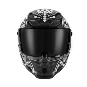 EXKLUSIV (2025) KASK INTEGRALNY GOLIATH MAORI KOLOR CZARNY/BIAŁY ROZMIAR L