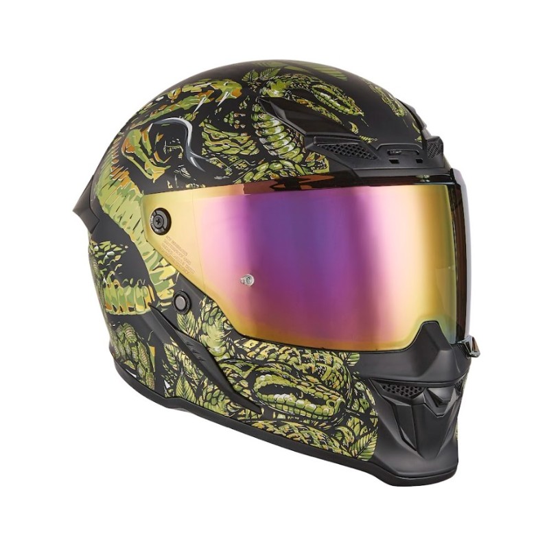 EXKLUSIV (2025) KASK INTEGRALNY GOLIATH MYTHOLOGY KOLOR CZARNY MAT/ZŁOTY ROZMIAR L