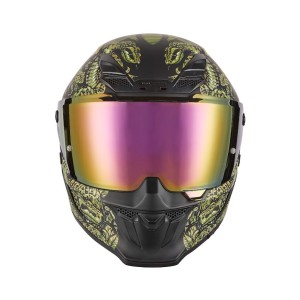 EXKLUSIV (2025) KASK INTEGRALNY GOLIATH MYTHOLOGY KOLOR CZARNY MAT/ZŁOTY ROZMIAR L