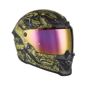 EXKLUSIV (2025) Kask Integralny Goliath Mythology Czarny Mat/Złoty Rozmiar S