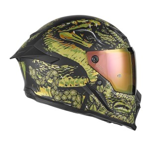 Kask integralny EXKLUSIV (2025) GOLIATH MYTHOLOGY czarny mat/złoty rozmiar XL