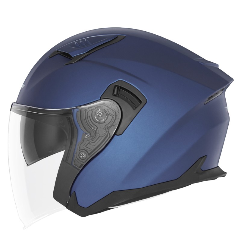 NOX KASK OTWARTY JET Z BLENDĄ N130 SOLID NIEBIESKI MAT ROZMIAR M