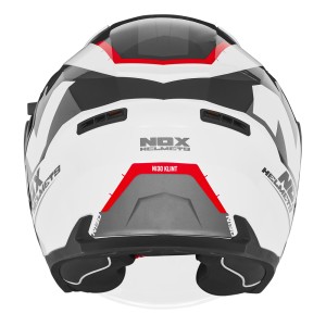 Kask otwarty Jet NOX PROMOCJA KOLOR BIAŁY/CZERWONY ROZMIAR S