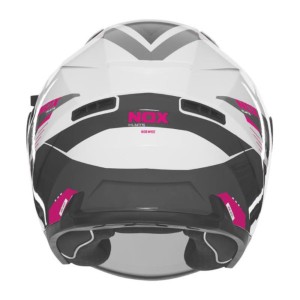 NOX KASK OTWARTY JET Z BLENDĄ N130 MYST KOLOR BIAŁY/CZARNY/RÓŻOWY ROZMIAR M