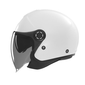 NOX KASK OTWARTY JET Z BLENDĄ N182 SOLID BIAŁY POŁYSK XL